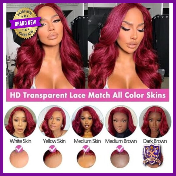 28 Inch Human Hair Lace Front Wig 13x4 HD Glueless Body Wave Pre Plucked
